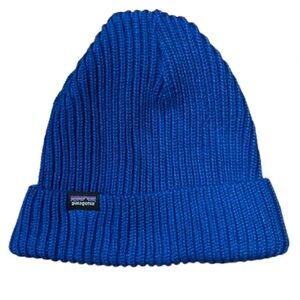 Patagonia Fishermen Rolled Royal Blue Ribbed Beanie
